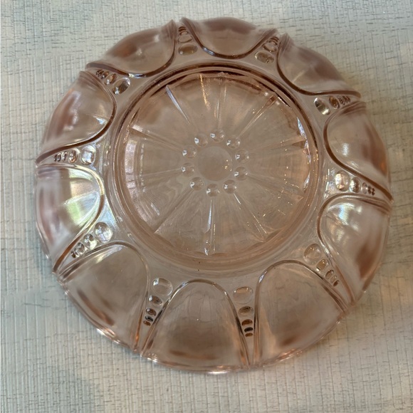 Vintage Pink Art Deco Glass Bowl - Picture 2 of 6